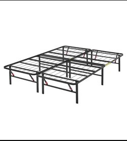 New Other Amazon Basics King Size 14” Foldable Metal Platform Bed Frame, Black