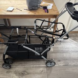 Baby trend double car seat stroller