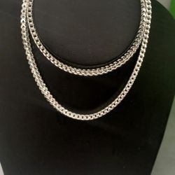 925 Sterling Silver Franco Chain 24 Inches 