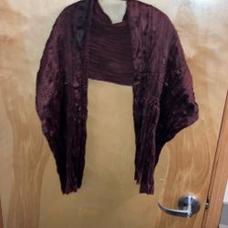 Vintage Silk Brown Scarf