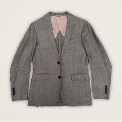 Brooks Brothers (Red Fleece) LinenHerringbone Sport Coat, Sz 42S
