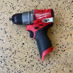 Milwaukee M12 FUEL 12V Lithium-Ion Brushless Cordless 1/2 in. Hammer Drill (Tool-Only)