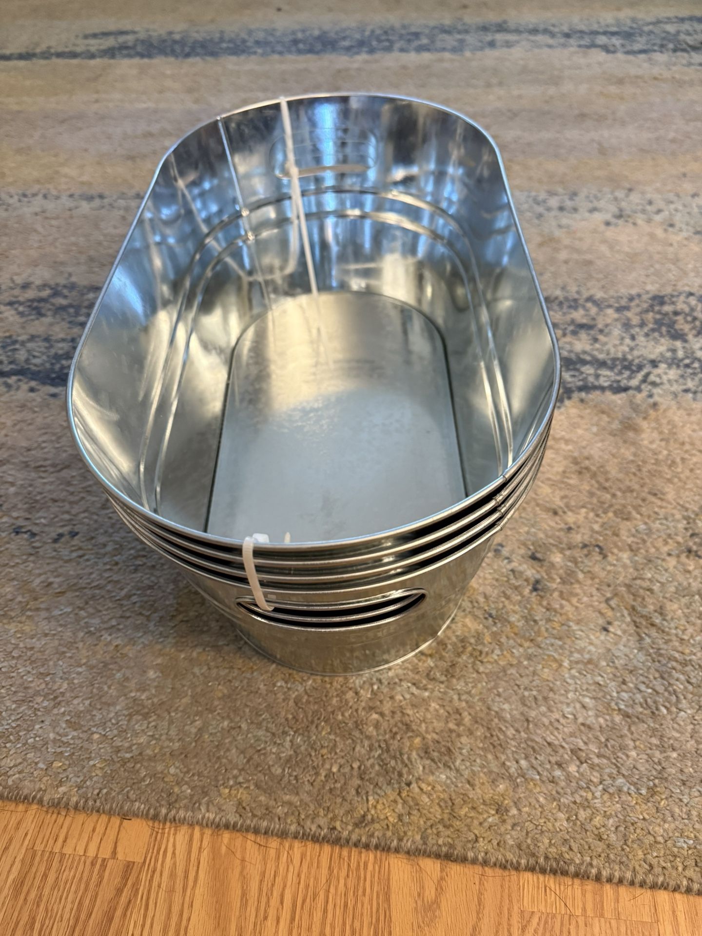 Galvanized Ice Buckets