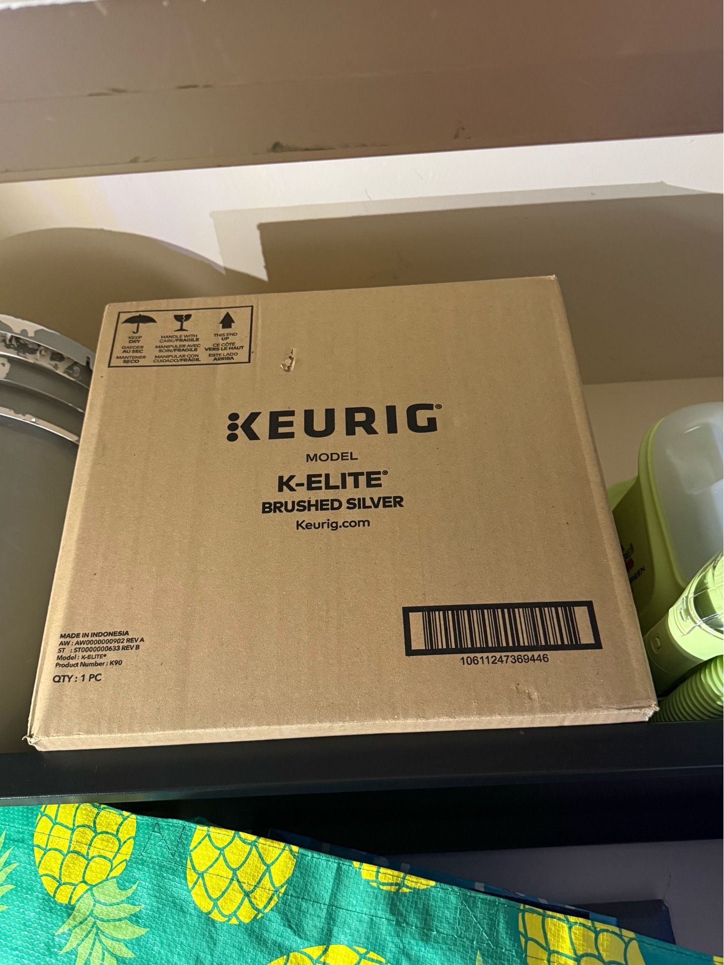 Keurig K-Elite Single Serve Coffee Maker – Brushed Silver (NEW in Box)