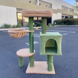 Cat Tree 35.4"- Cat Tower with Scratching Post, Cat Condo for Indoor Cats