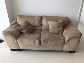 Comfy plush love couch