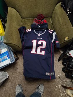 Tom Brady Jersey and beanie