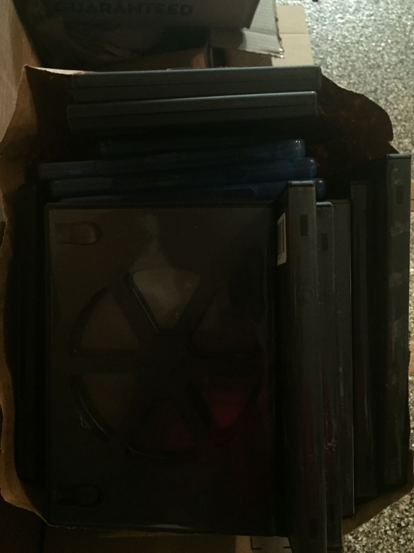 Empty DVD cases
