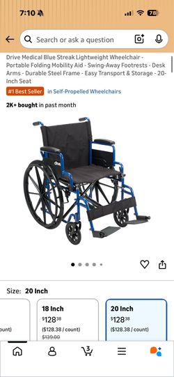 BRAND NEW WHEELCHAIR !! (Box + everything)