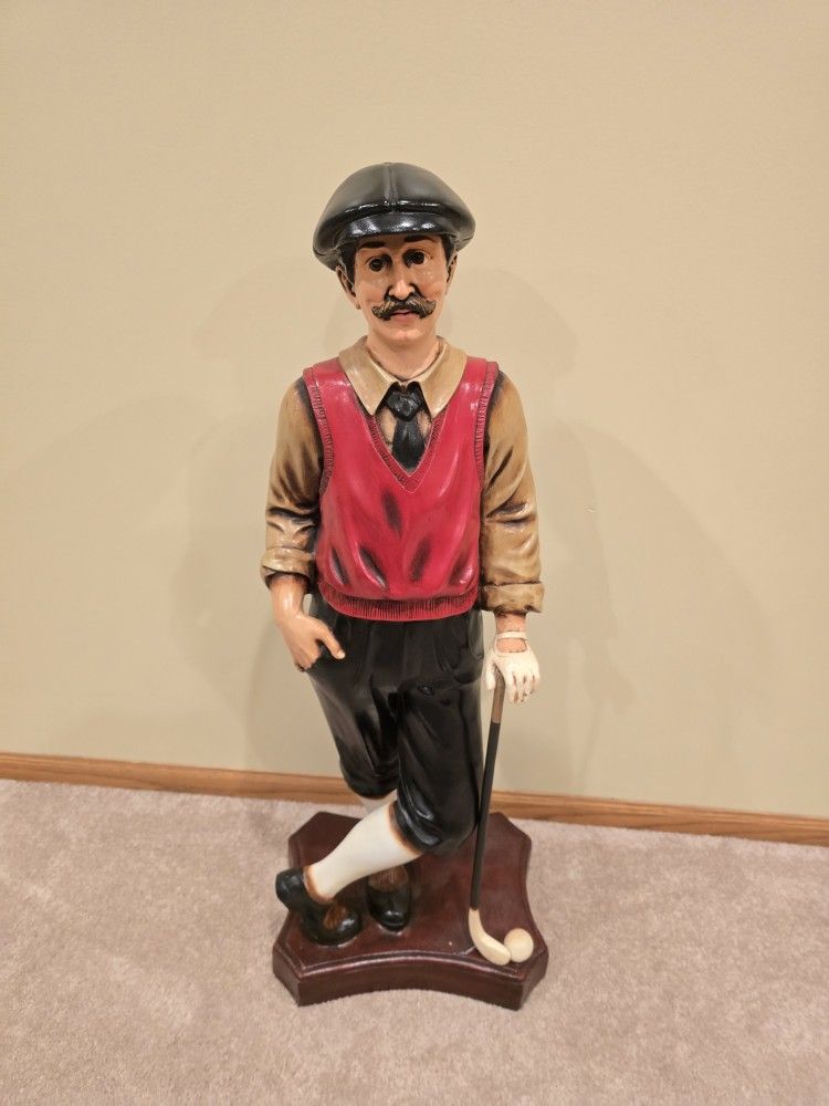 Golfer Statue