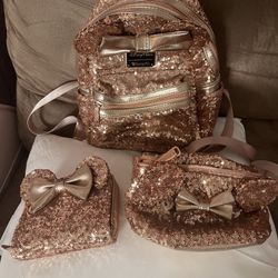 Disney Rose Gold Backpack Bundle!