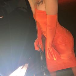 Orange Bodycon Dress