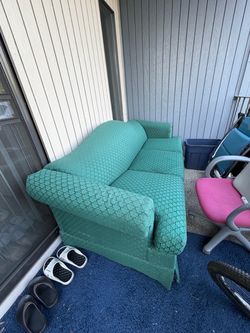 Used green couch