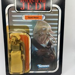 Vintage 1983 Kenner Star Wars Return of the Jedi Squid Head on Card