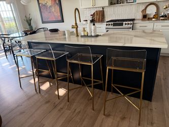 Ballard Designs Tasha Acrylic Counter Stools (4)
