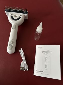 Dog Brush for Shedding with 2 Spray Levels Steam Brush 