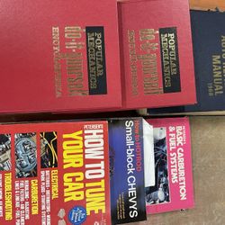 Auto Repair Books And Hot Rod Magazines