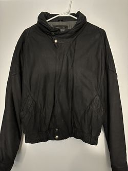 Mens Black Leather Winter Jacket