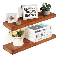 Floating Wood Shelves - 2
