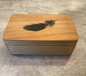 Artisan Hand-Crafted Wooden Trinket Box