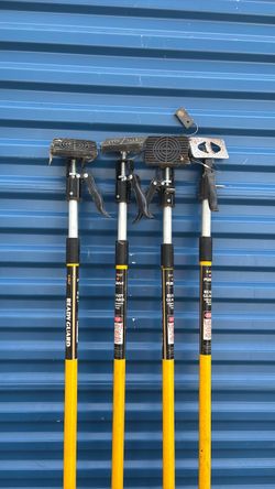 Four adjustable barrier poles
