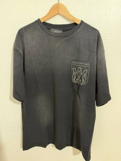 AMIRI POCKET LOGO GRAY T-SHIRT NEW COLLECTION