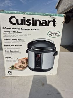 Cuisinart 6 Quart Pressure Cooker.