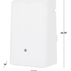 GE -450Sq. Ft. 11,000 BTU Smart Portable Air Conditioner with WiFi + Remote control - White