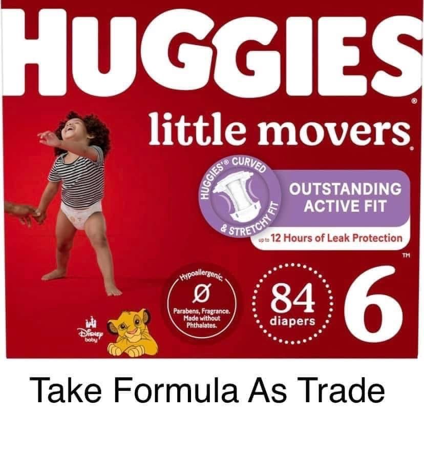 Huggies Size 6 Little Moves Diapers Pañales