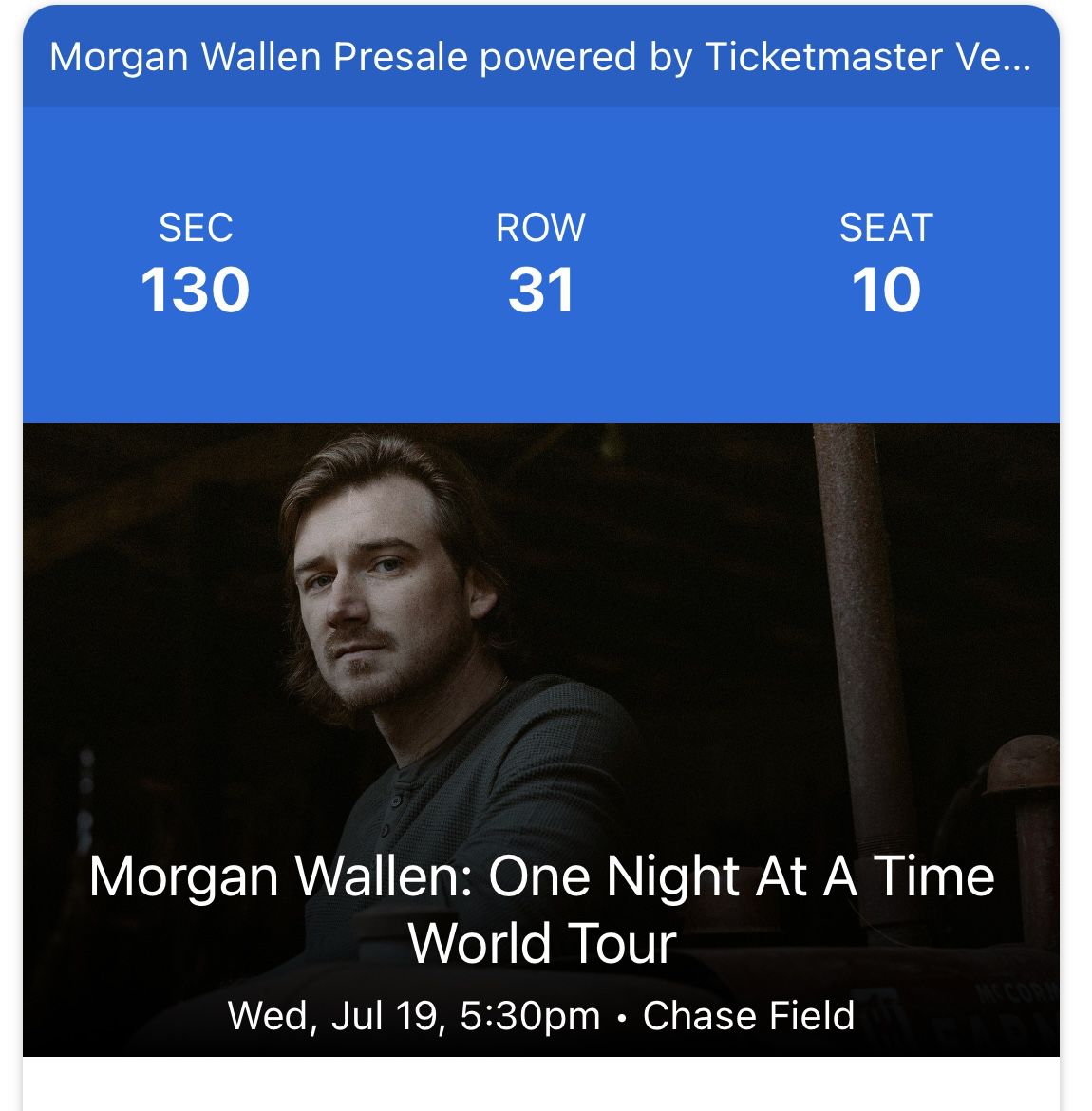 Morgan Wallen Concert Tickets