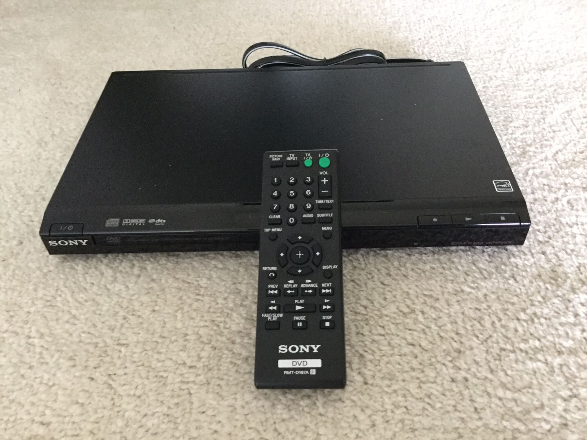 Sony Dolby Digital DVD Player with Remote