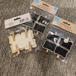 Chalkboard Tag Clothespins