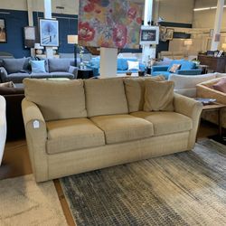 Tan 3 Seat Sleeper Sofa