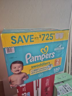 Pamper Swaddlers 180 Ct Size 2
