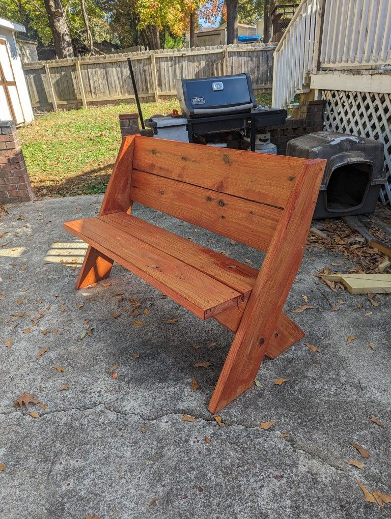 Handmade Wooden Bench