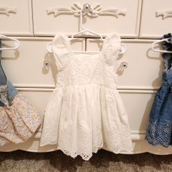 3 Toddler Girl's Dresses Size 12-18 Months Dillard's Brand 