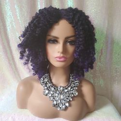 Curly Untwisted 2 Color Bob Wig