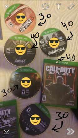 Xbox 1 and ps4 games