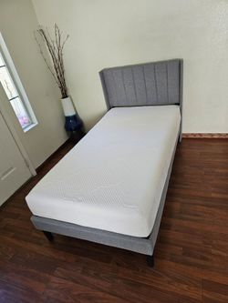 Twin bed and Mattress