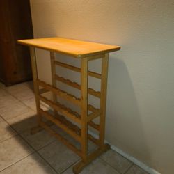 Wine Rack With Bar Top