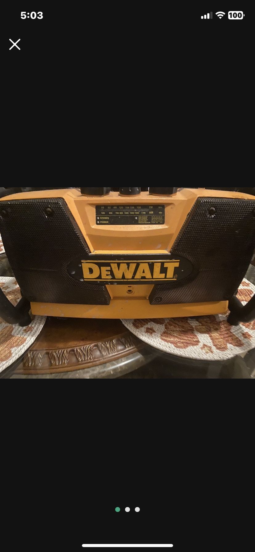 Dewalt Work Radio 