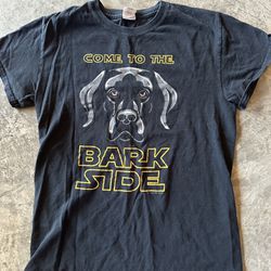 Welcome To The Bark Side Star Wars theme T Shirt Small Adult