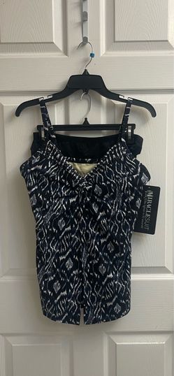 Brand new black multicolor tankini swimwear size 14