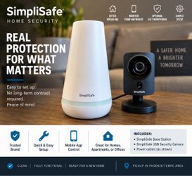 SimpliSafe Home Security Base Station + Indoor Camera