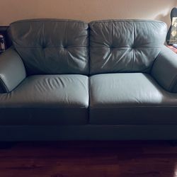 2 Piece Sofa Real Leather