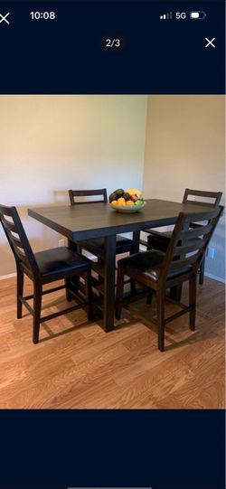 Dining table with four chairs