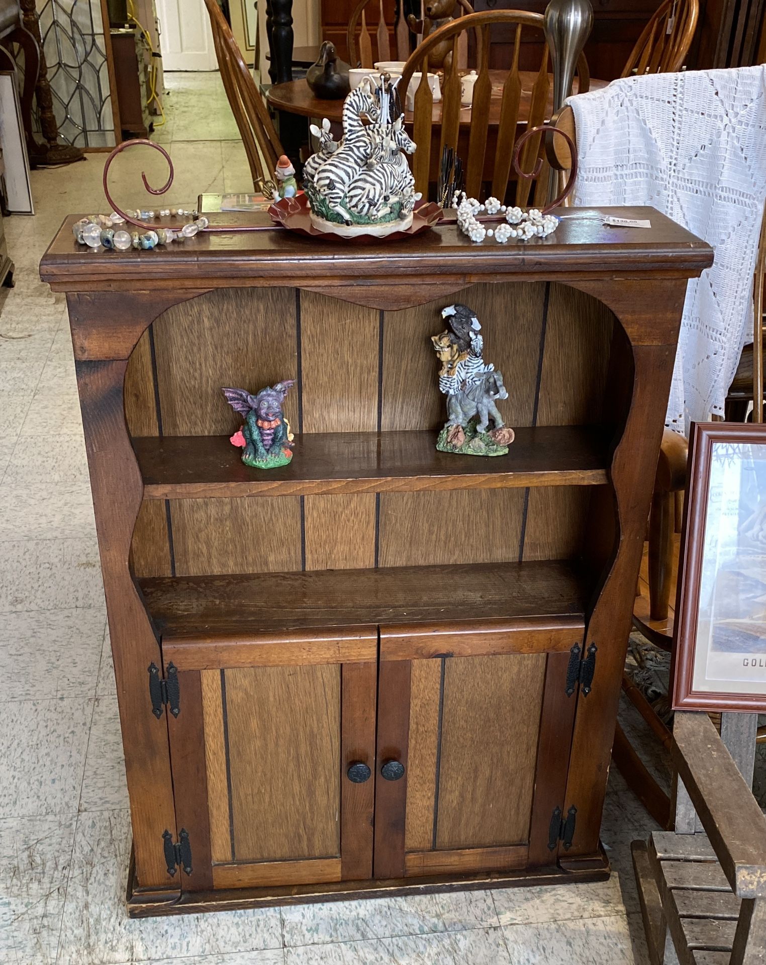 Solid Pine 2shelf/2 Drawer Shelf