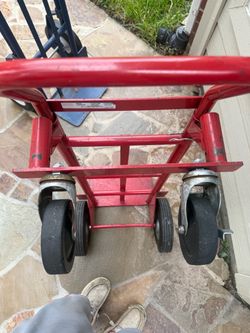 2-in-1 Convertible Dolly, 990 Heavy-Duty Folding Steel Frame,