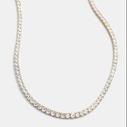 Tennis Chain Gold 4MM 16 Inch 