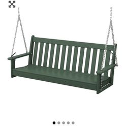 Garden Green Poly wood 60” Porch Swing 